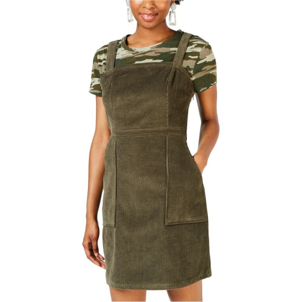 Common Stitch Womens 2-Piece Sheath Dress, Green, M, DM